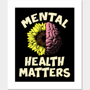 Mental Health Matters Gift Human Brain Illness Awareness Posters and Art